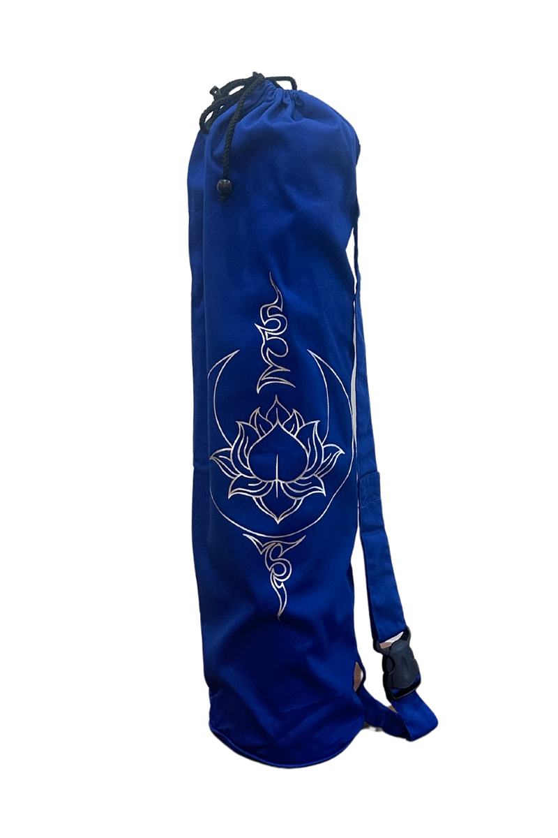 Yoga Mat Bag Navy Luna Lotus Foil