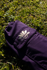 Yoga Mat Bag Purple Lotus Foil