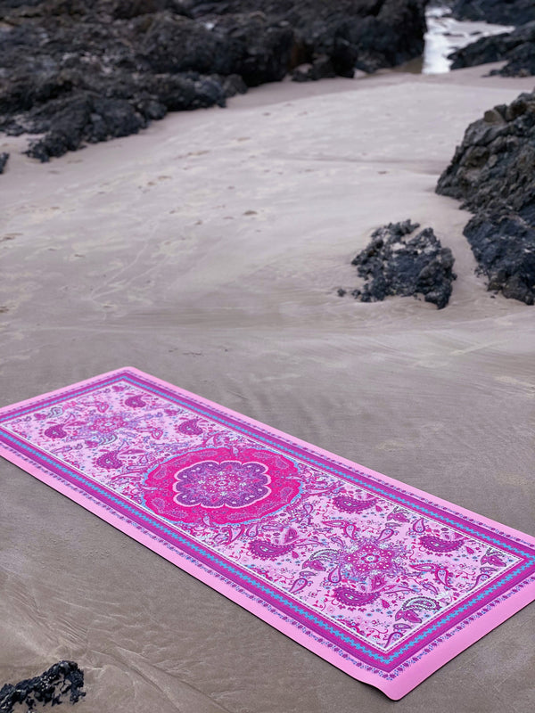 Eco Luxe Paisley Pink Yoga Mat 3.5mm